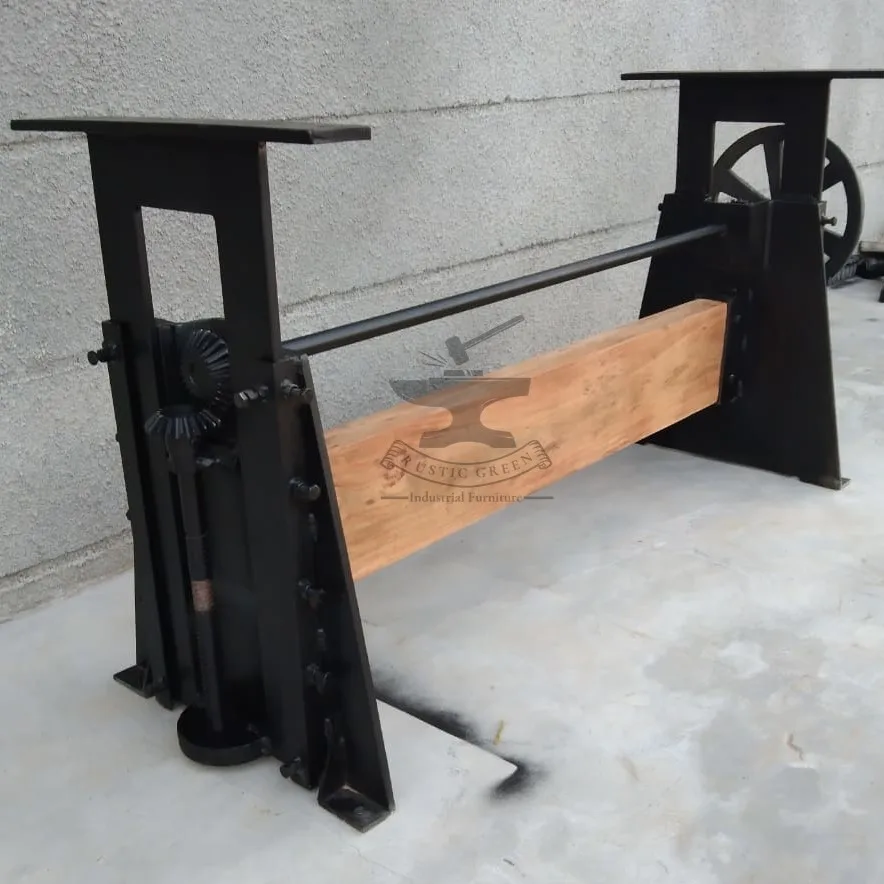 Black Wrought Industrial Modern Frame Brushed Powder Coating Metal Cast Iron Bench Dining Coffee Table Legs