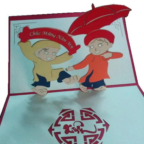 Интересные 3D открытки ручной работы новый год выдвижная открытка