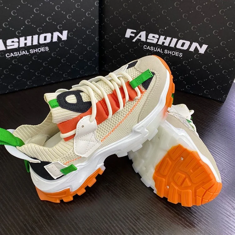 Заводская цена, кроссовки на массивной платформе на шнуровке, дешевая мужская спортивная обувь