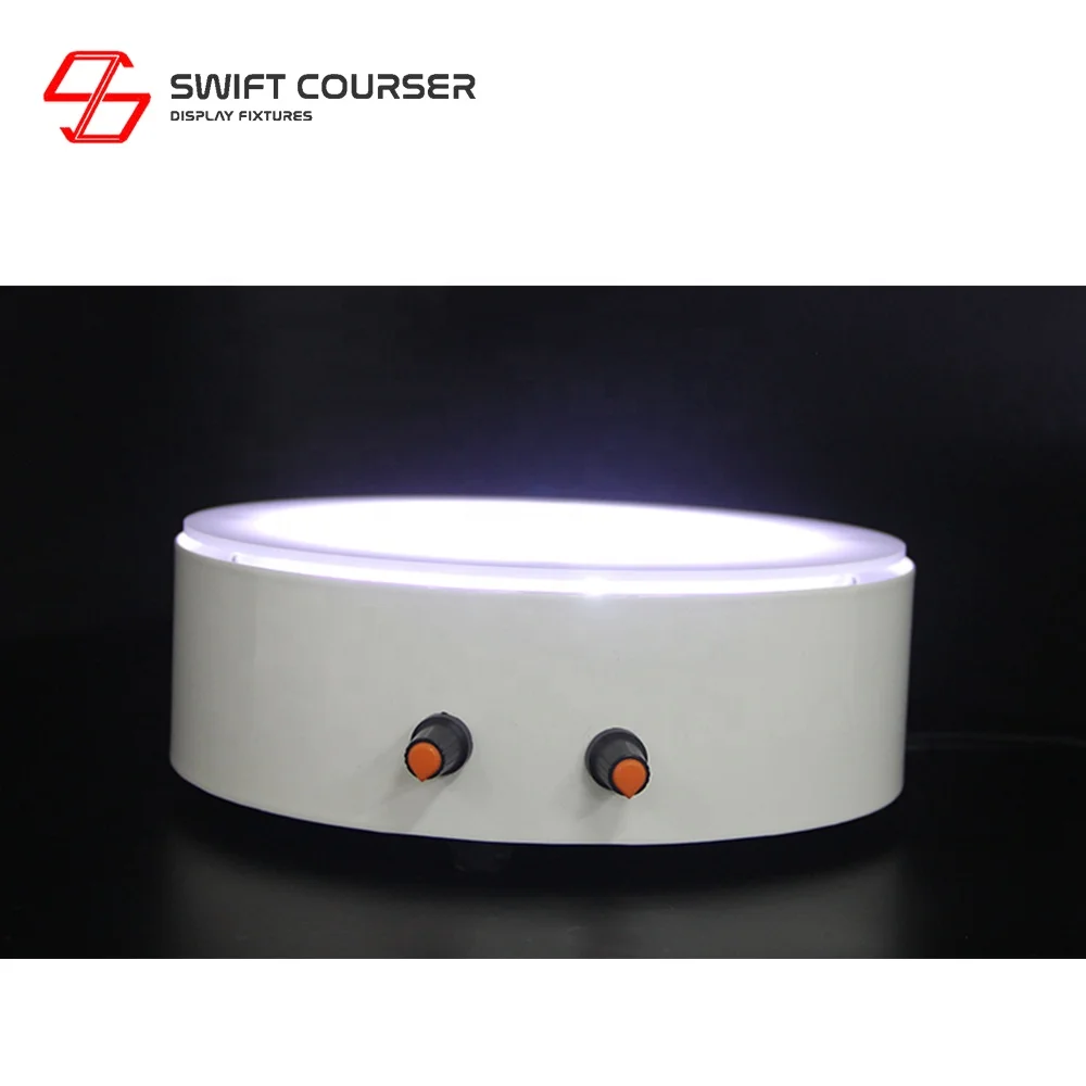 Rotating led light turntable motor cake stand tabletop display for christmas tree