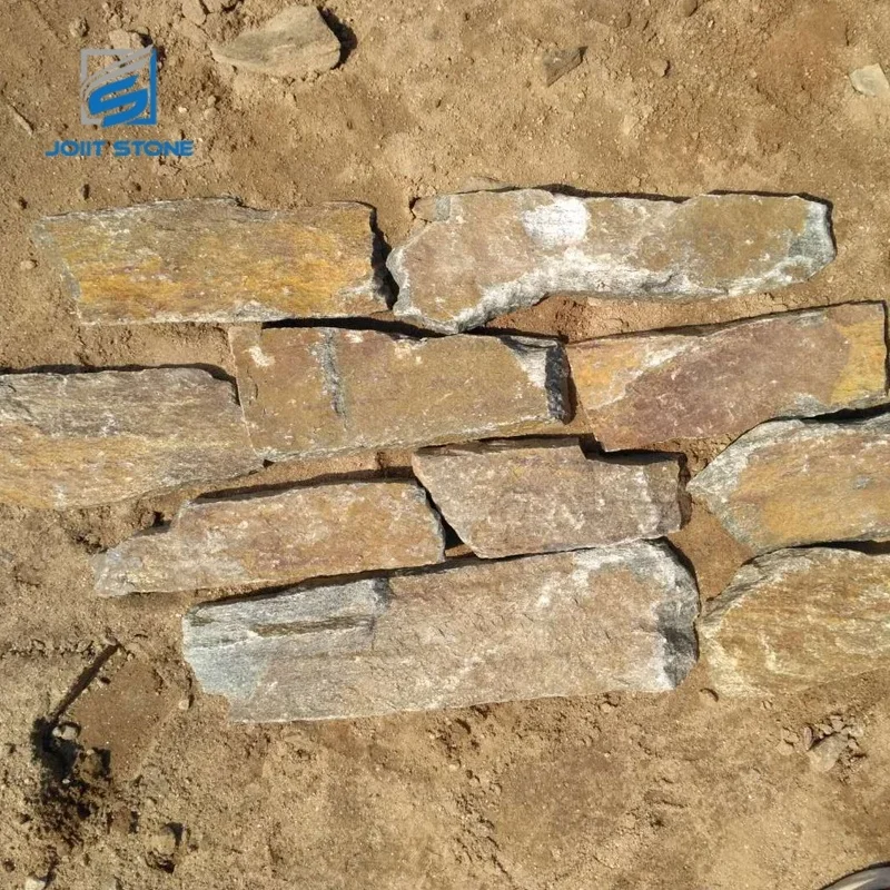 Villa House Wall Decorative Pink Color Natural Quartz Loose Stone Wall