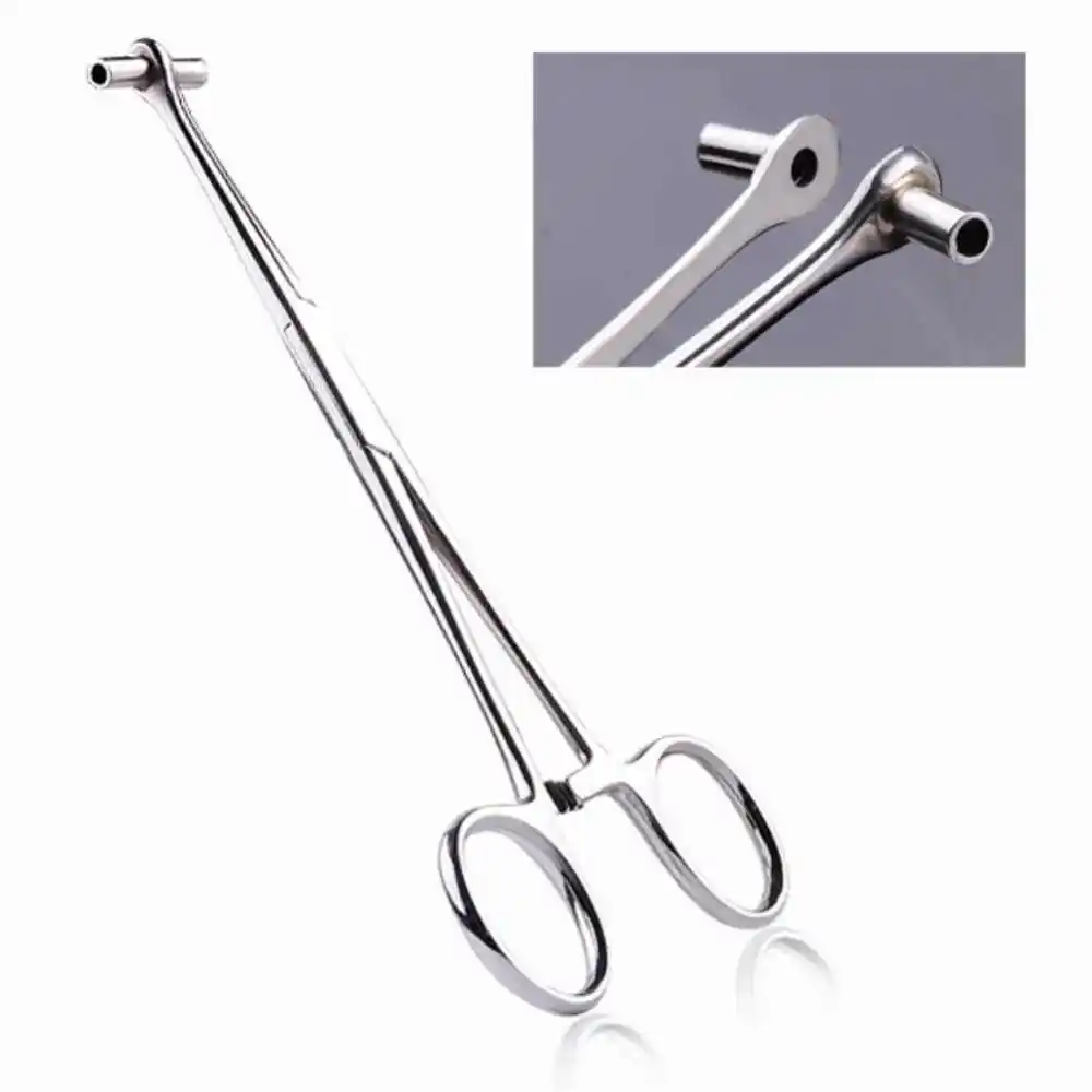 Body Jewelry Tools Septum Forceps Stainless Steel Needle Clamp Body Piercing Tool Professional Puncture Tool CE Approved