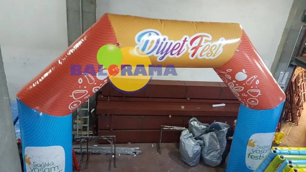 Best Seller Colorful Printed Inflatable Balloon Arch 6 meter oem advertising products