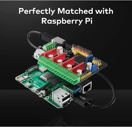 AARK Mega Robot Kit Compatible with Raspberry Pi Metal Robot Car with Arduino IDE Robotics and Electronics Building STEM Toys