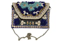 hand embroidered vintage bohemian handmade clutch bag