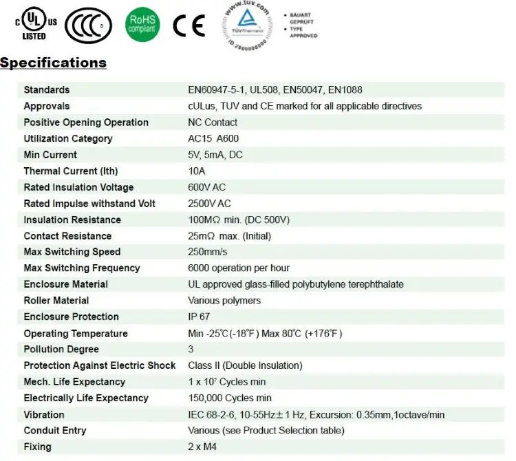 Safety Limit Switch-ED-1