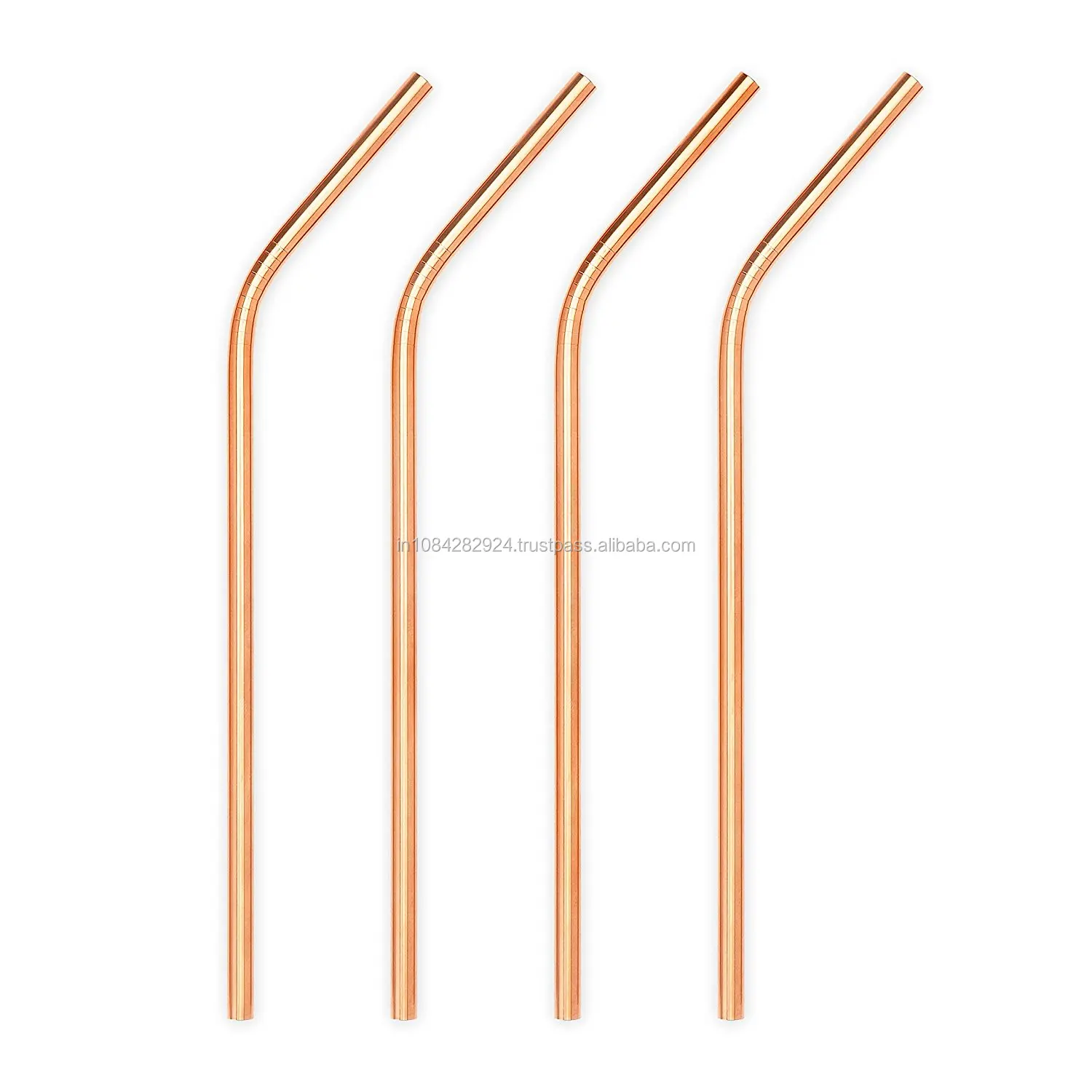 Metal drinking straw 6*215 mm custom colored reusable metal straw