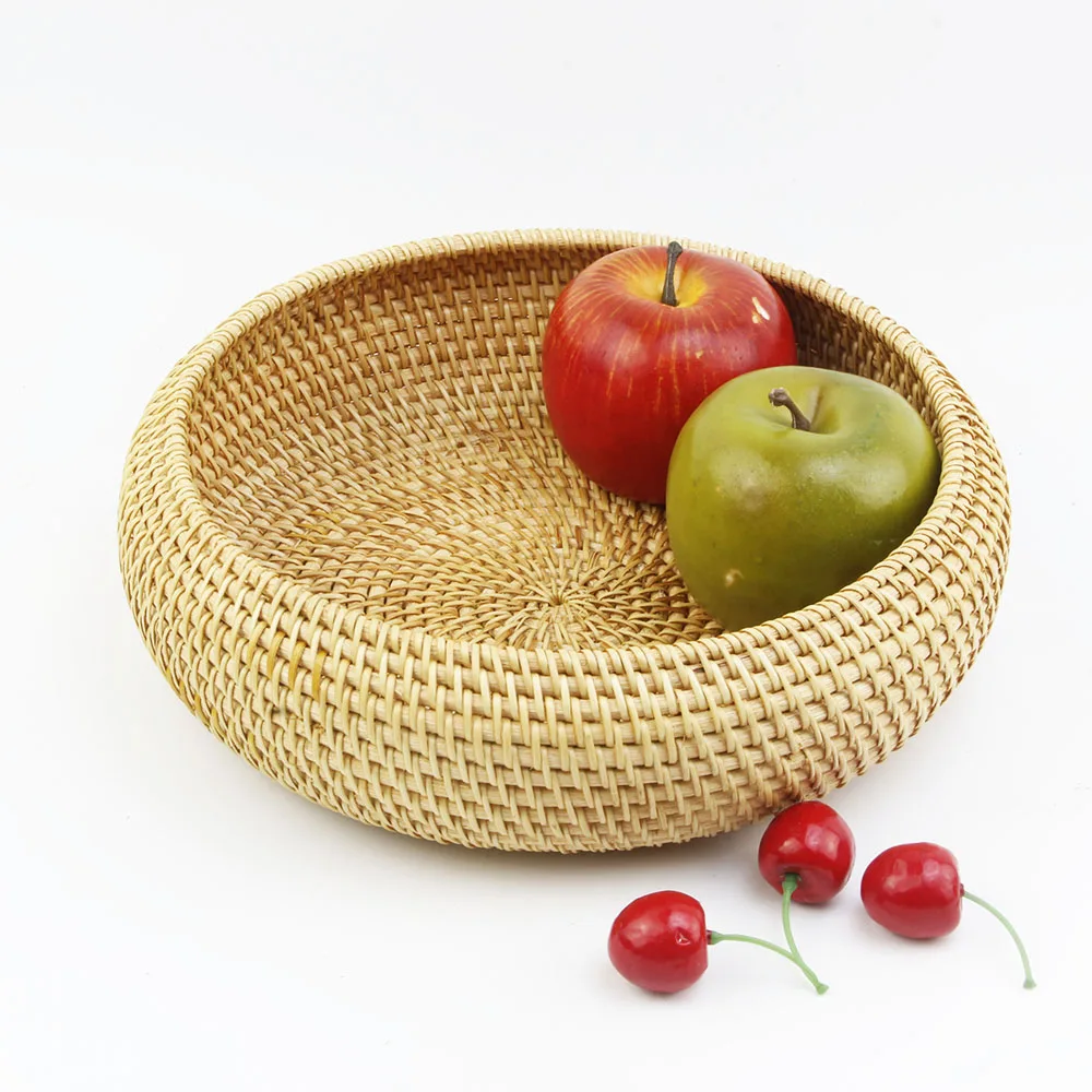 Elegant natural material storage basket Eco-friendly rattan basket handwoven rattan storage basket from Vietnam