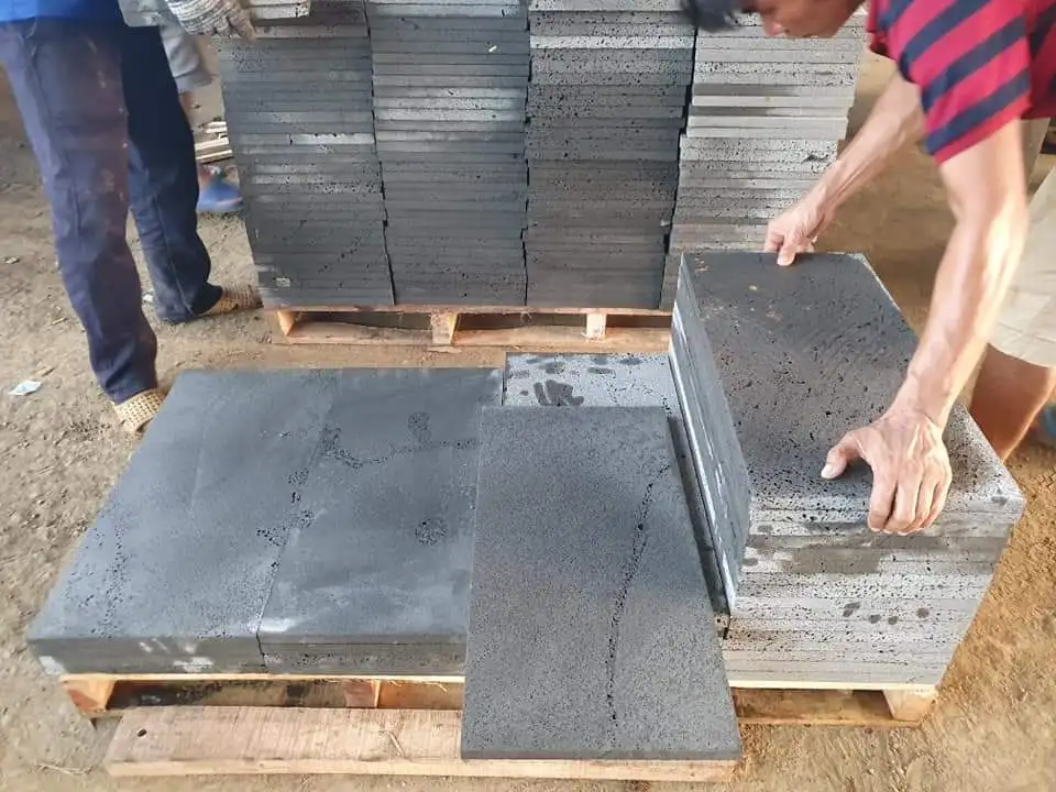 Garden stone yellow sandstone tiles paving for sale