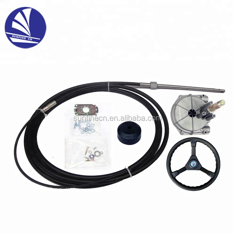 Outboard rotating mechanical steering up to 60 HP for yachts and marine use