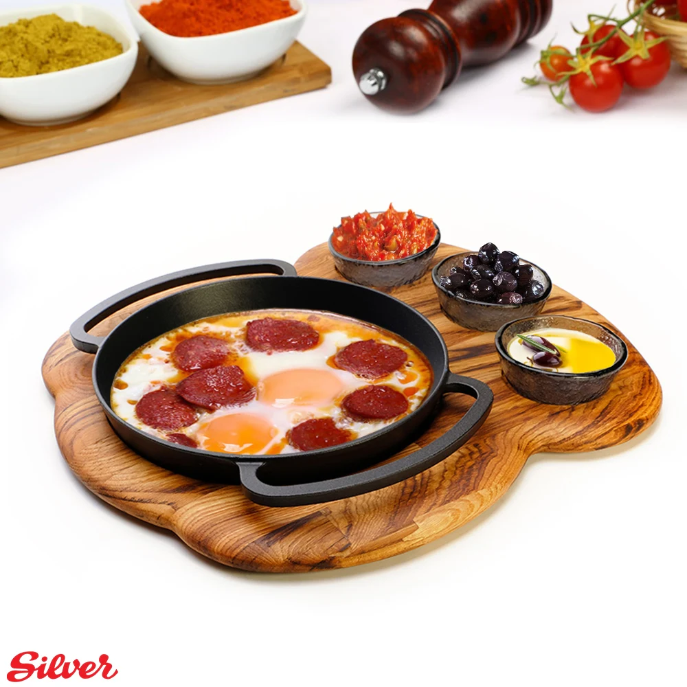 
Чугунная сковорода, антипригарная сковорода, плоская сковорода 