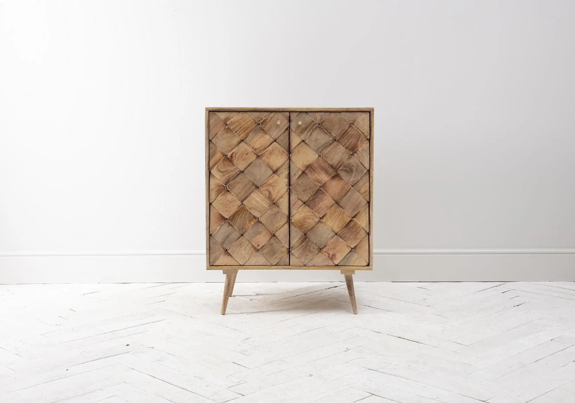 
Industrial Cabinet with Storage Indian Modern Rustic Mango Parquetry Design Cabinet Sideboard Jodhpur Vintage Solid Wood Cabinet 