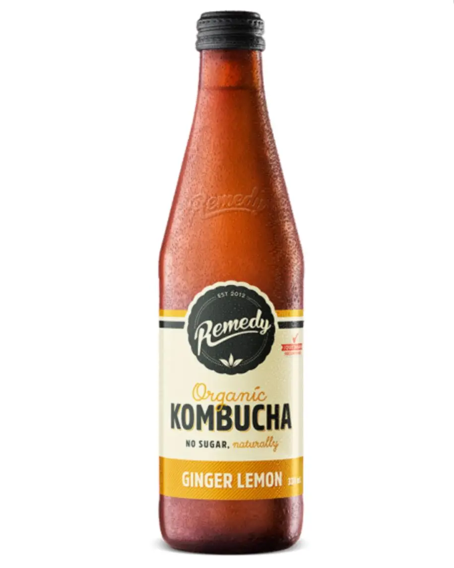 Средство Kombucha-имбирь лимон-330 мл Сделано в