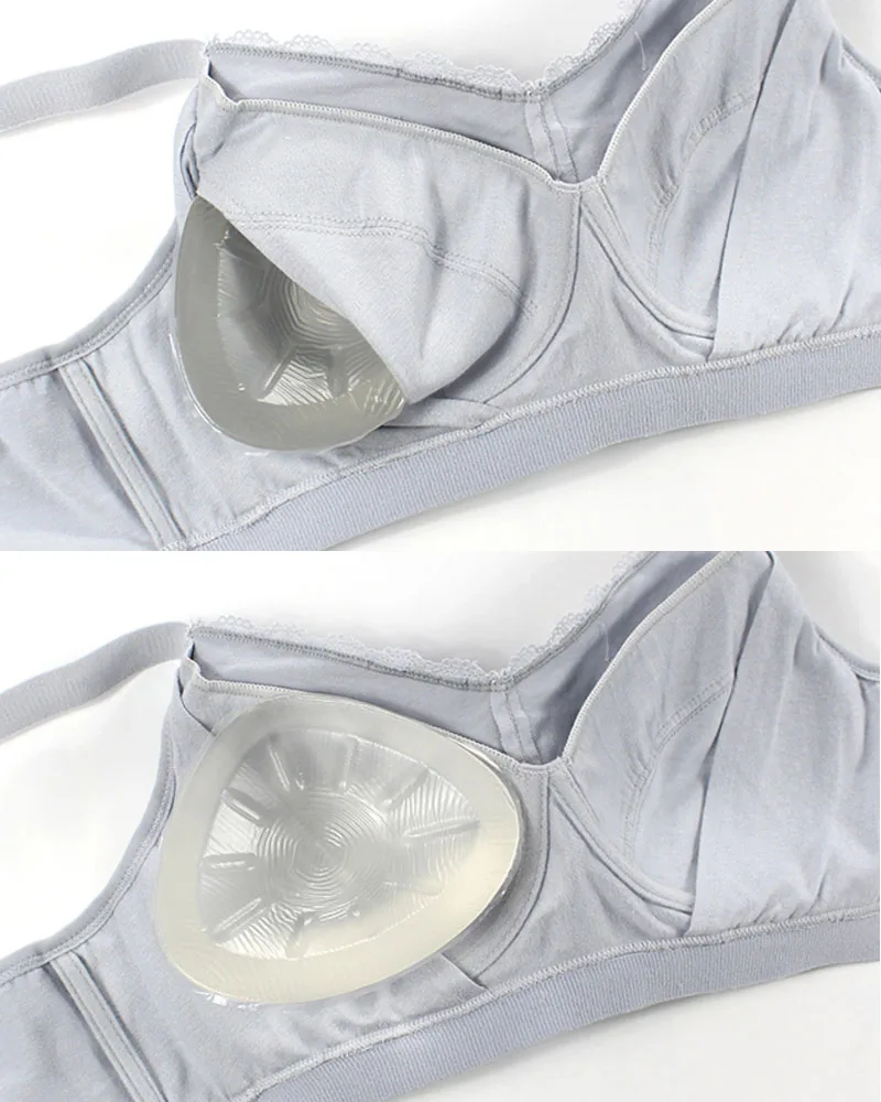 400 g/piece All size Artificial realistic Triangle Transparent Mastectomy breast prosthesis SL-03 Silicone Bra Inserts