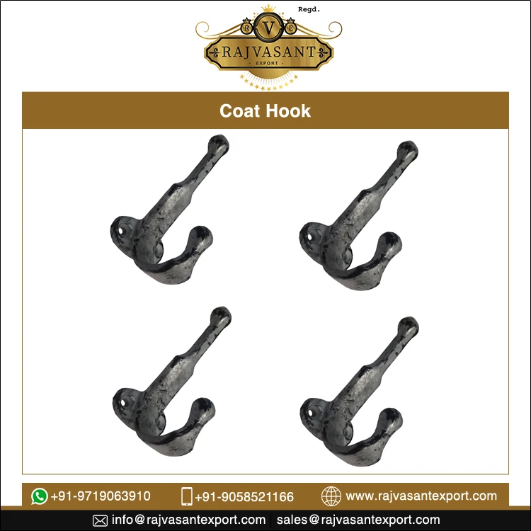 2022 Bulk Selling Vintage Cast Iron Coat Hook / Kitchen Cup Hanger cup hook key hook  at the lowest price direct from factory