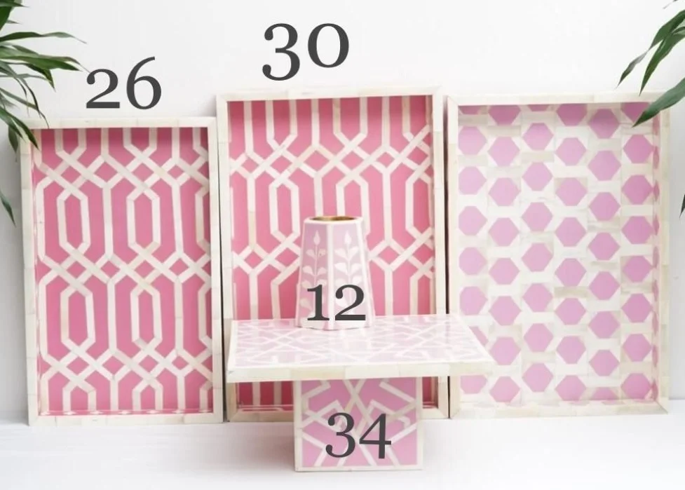 Best Quality Bone and Wooden Inlay Bakhoor Incense Burner Set with Tray and Box Arabic Style Bukhoor Incense