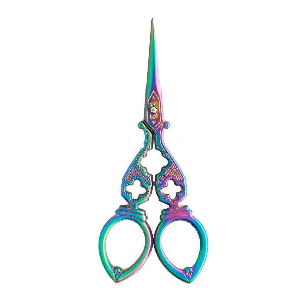  Необычные ножницы с ручкой синего цвета для вышивки павлином игла заостренными ножницами 10 см