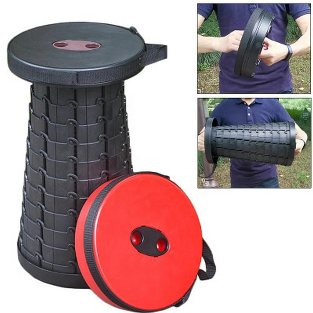 retractable folding stool portable lightweight seat outdoor fishing stool