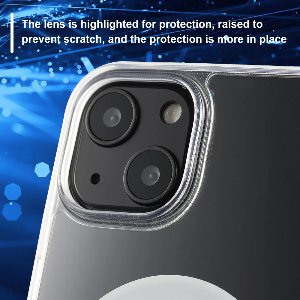 2021 New Magectic Wireless Chargers TPU Transparent Case for iPhone 13 12 11 X Case Protecting Mobile Phone Case