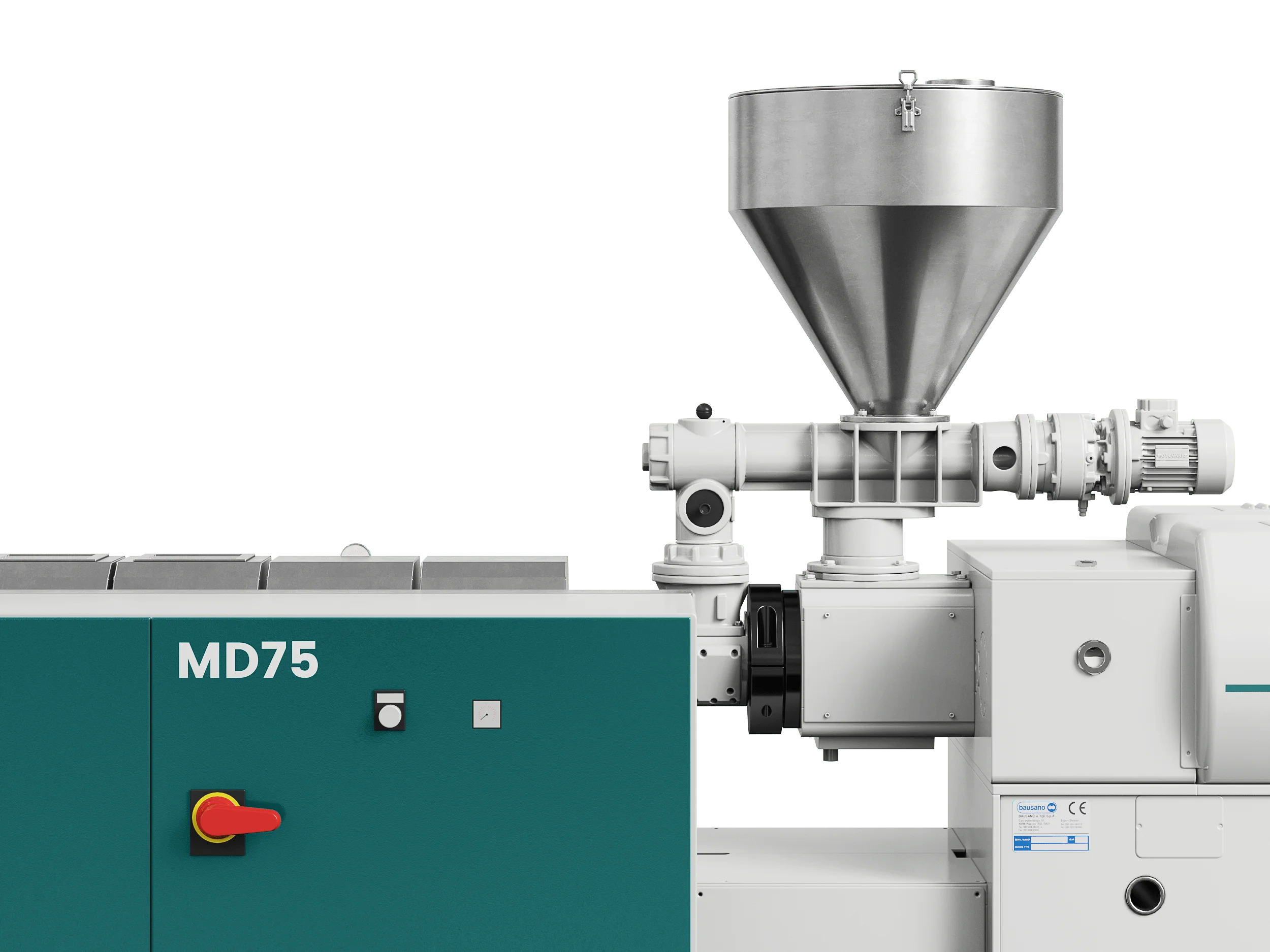 Bausano MD 75 | Экструдеры для гранул ПВХ НПВХ ДПК Древесный композитный пластик Линии экструзии с двойным винтом