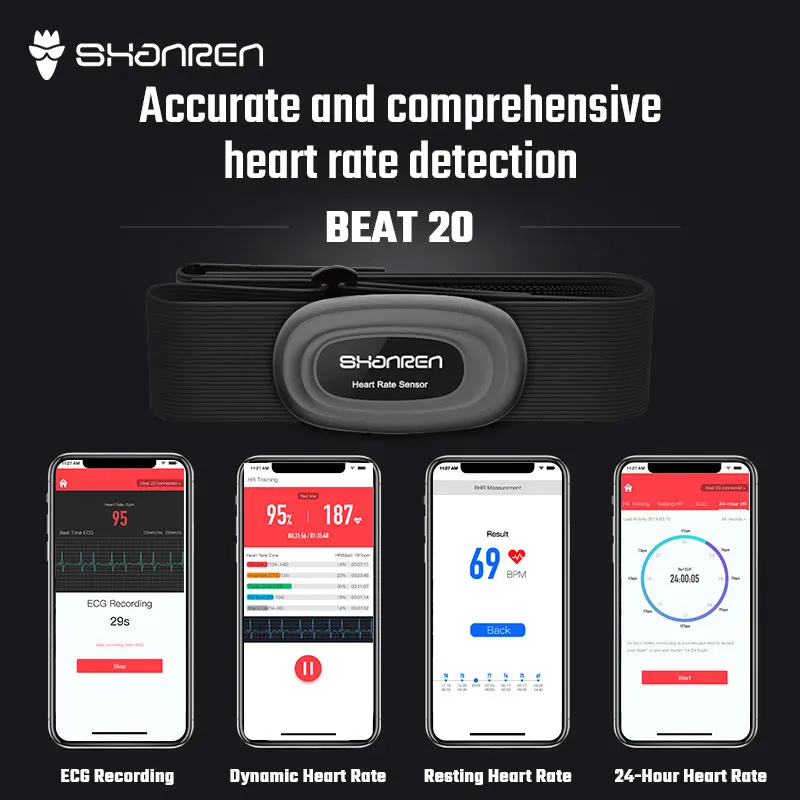 
Calorie Counter Sport Watch Ce Rohs Chest Belt Bluetooth Heart Rate Monitor 