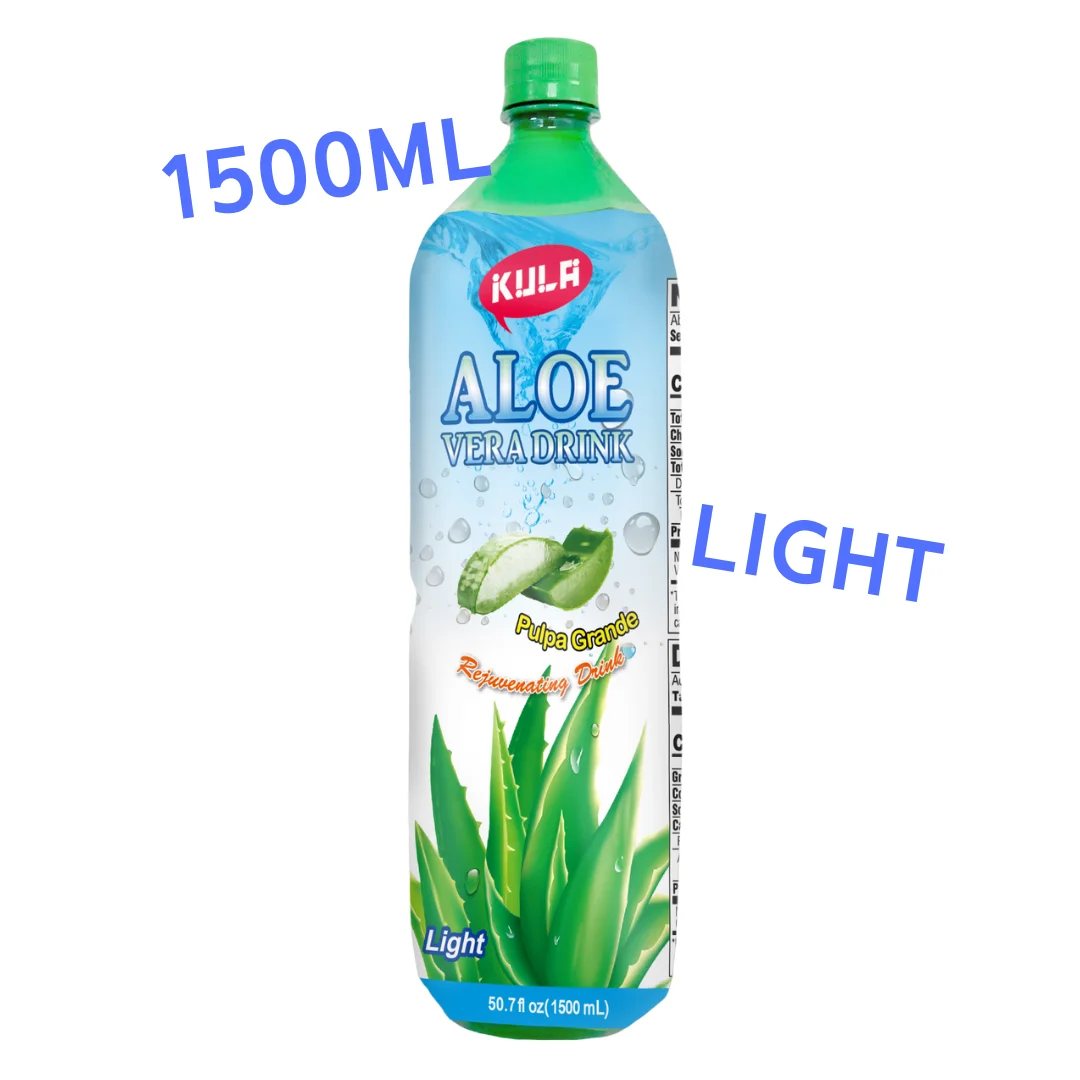 Taiwan Aloe Vera soft Drinks with Fruit Juice and pulp in PET Bottle sugar free passionfruit