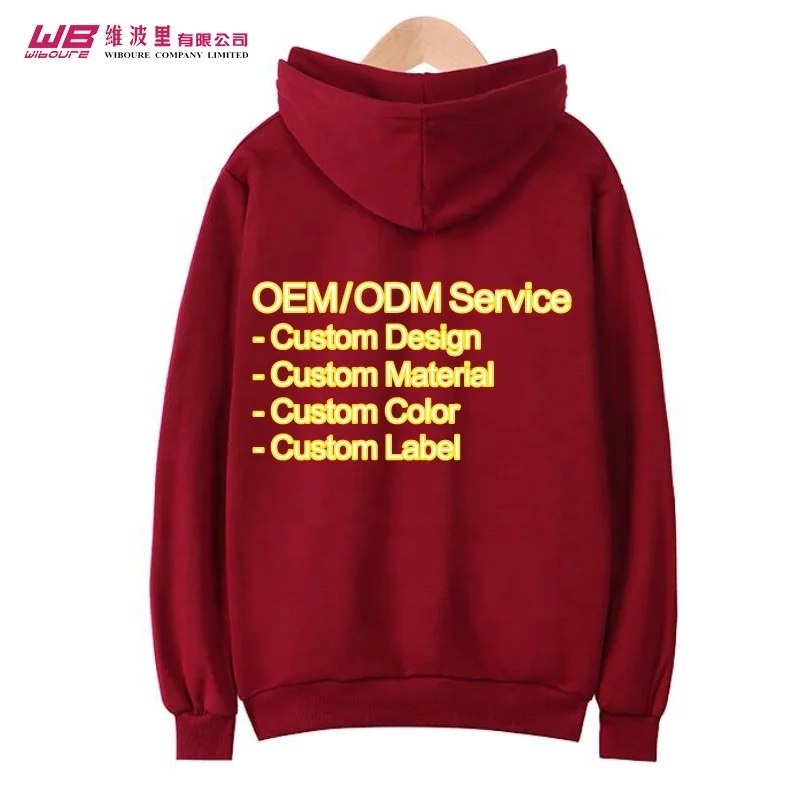 2019 men hoodies Low MOQ China Factory costom made sweatshirt Custom Solid Color Blank Oversized Plain cotton Hoodie foe men