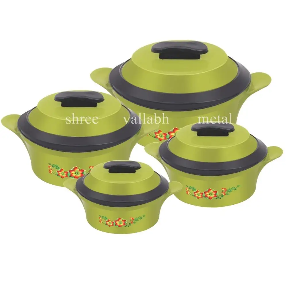 Набор из 4 горшков нержавеющей стали с пластиковой ручкой