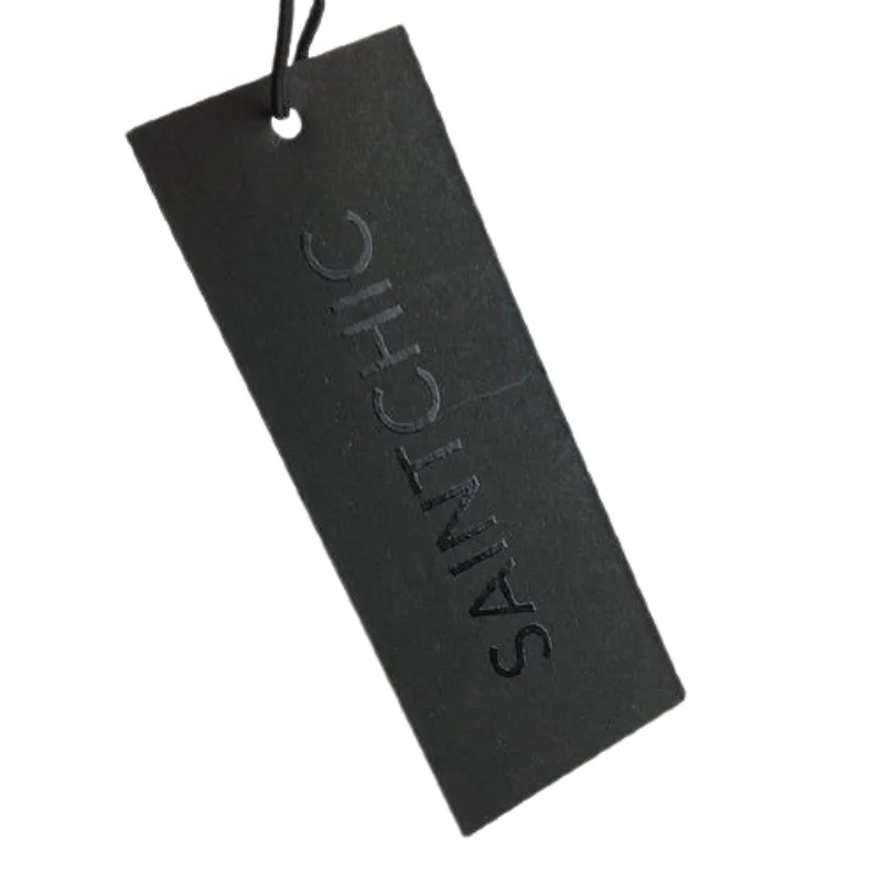 Custom swing hang tags new Vietnam label designs clothing garment pant logo tag label clothing
