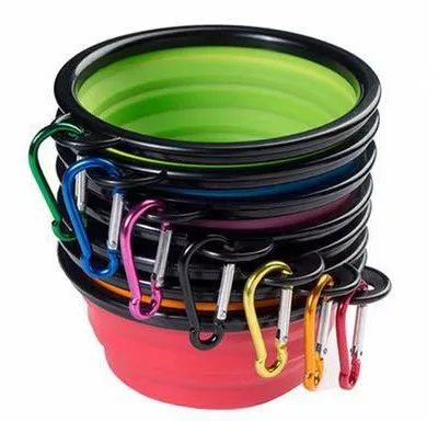 
 Hot Sale 2019 Silicone Portable Foldable Bowl Party Set for Outdoor Pet Use  