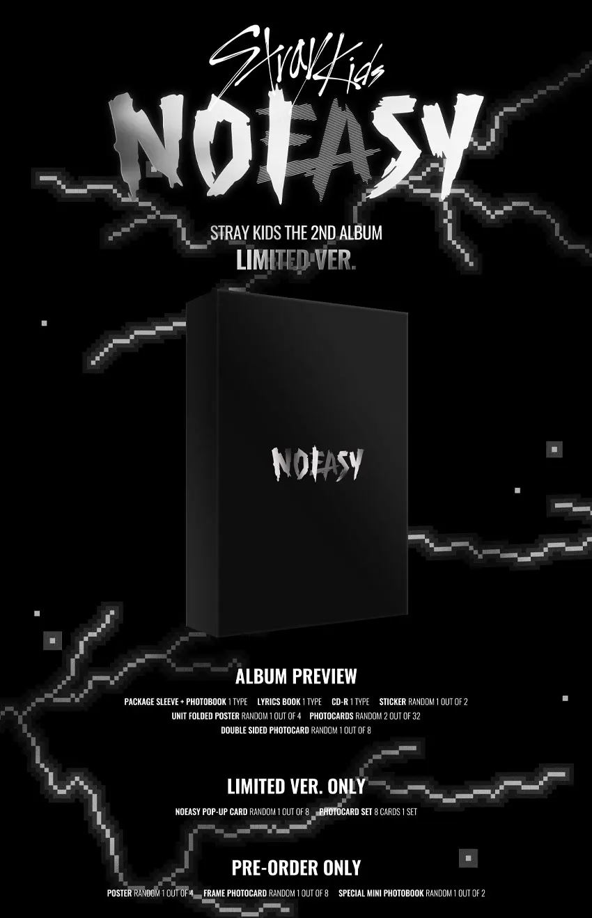 
[Official Kpop] STRAY KIDS - NOEASY 2ND ALBUM LIMITED VER. 