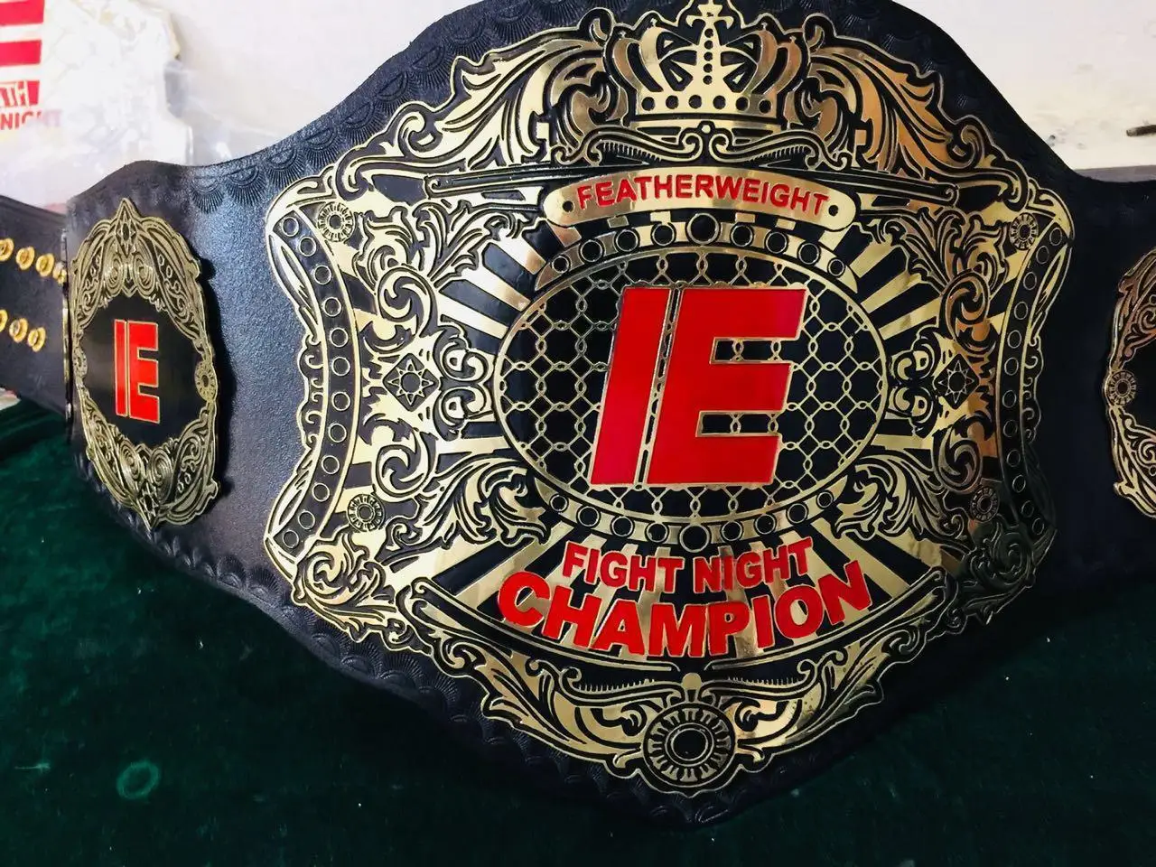 Custom mma pankration championship belt totally customized