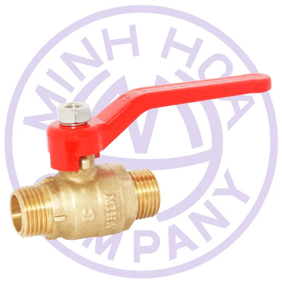 DN20 FORGED WATER VALVE MALE FEMALE THREAD WITH LONG BLUE LEVER HANDLE BRASS BALL VALVE