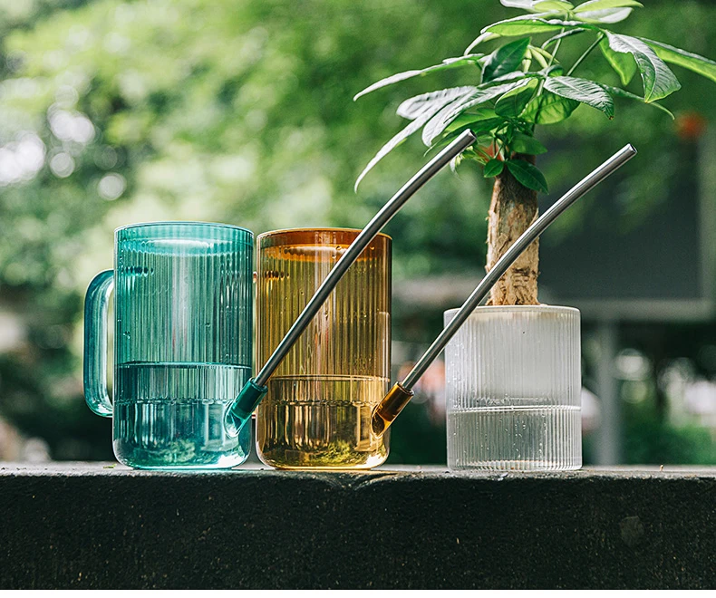 1000ml RUIPU Garden Tools Plastic Individual Color Transparent Plastic Water Pot Watering Can For Irrigation