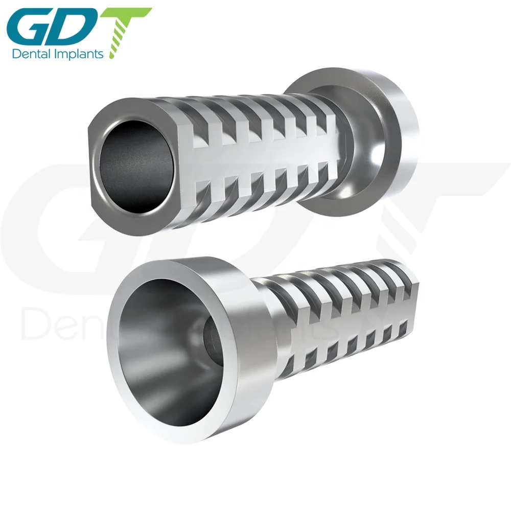 Titanium Standard Straight Multi Unit Abutment Titanium Sleeve set, Dental Implant Internal Hex 2.42mm