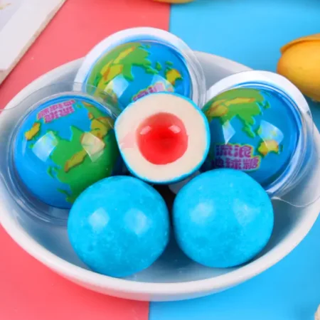 Factory wholesale 56g Big Size Fruit Crazy Roll Chewing Bubble Gum