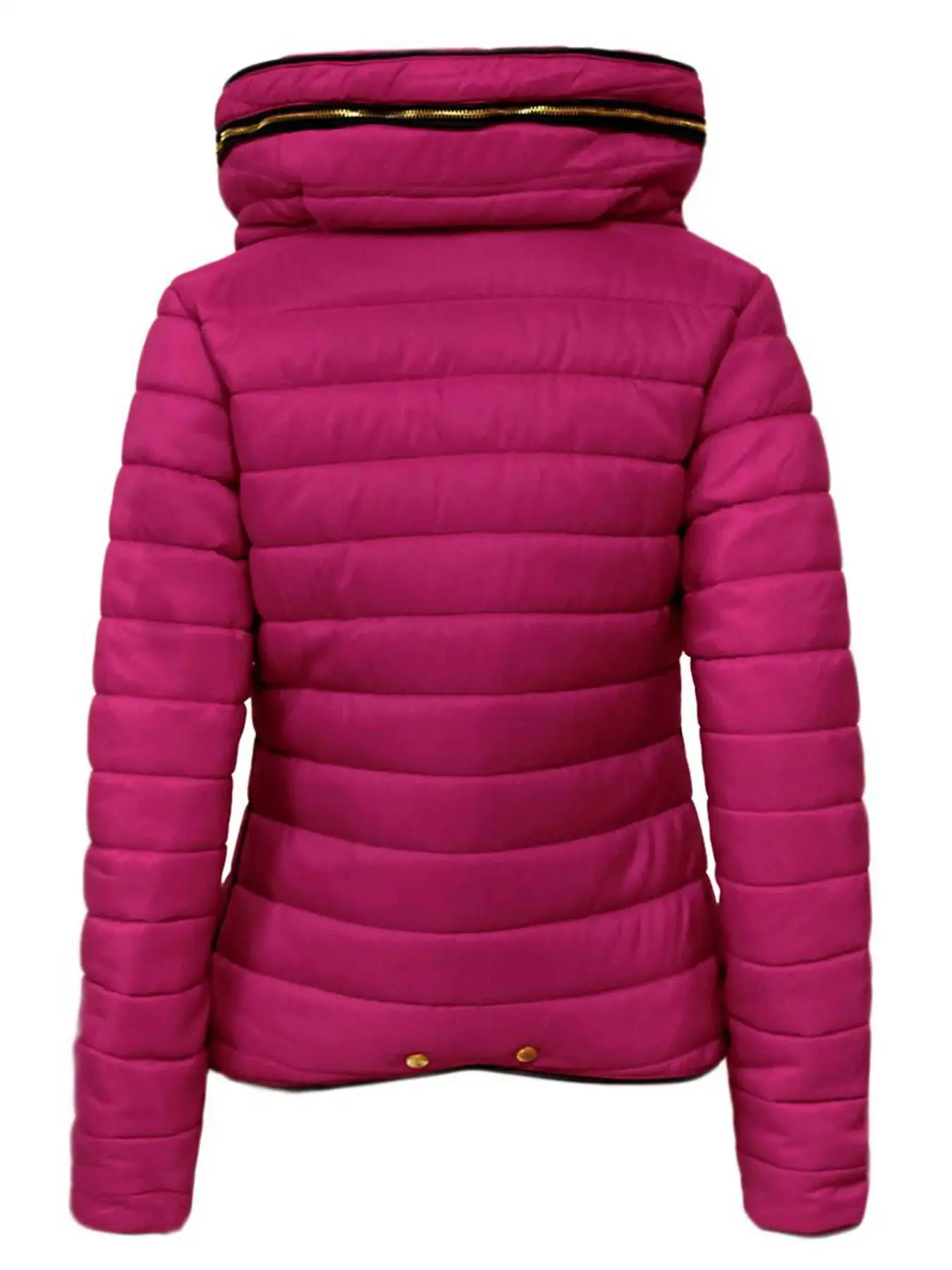 New Women Quilted Bubble Padded Designer Fur Hooded Puffer Jacket Warm Coat puffer jacket women