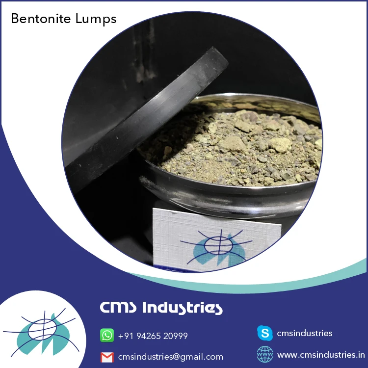 White Lumps Bentonite from India