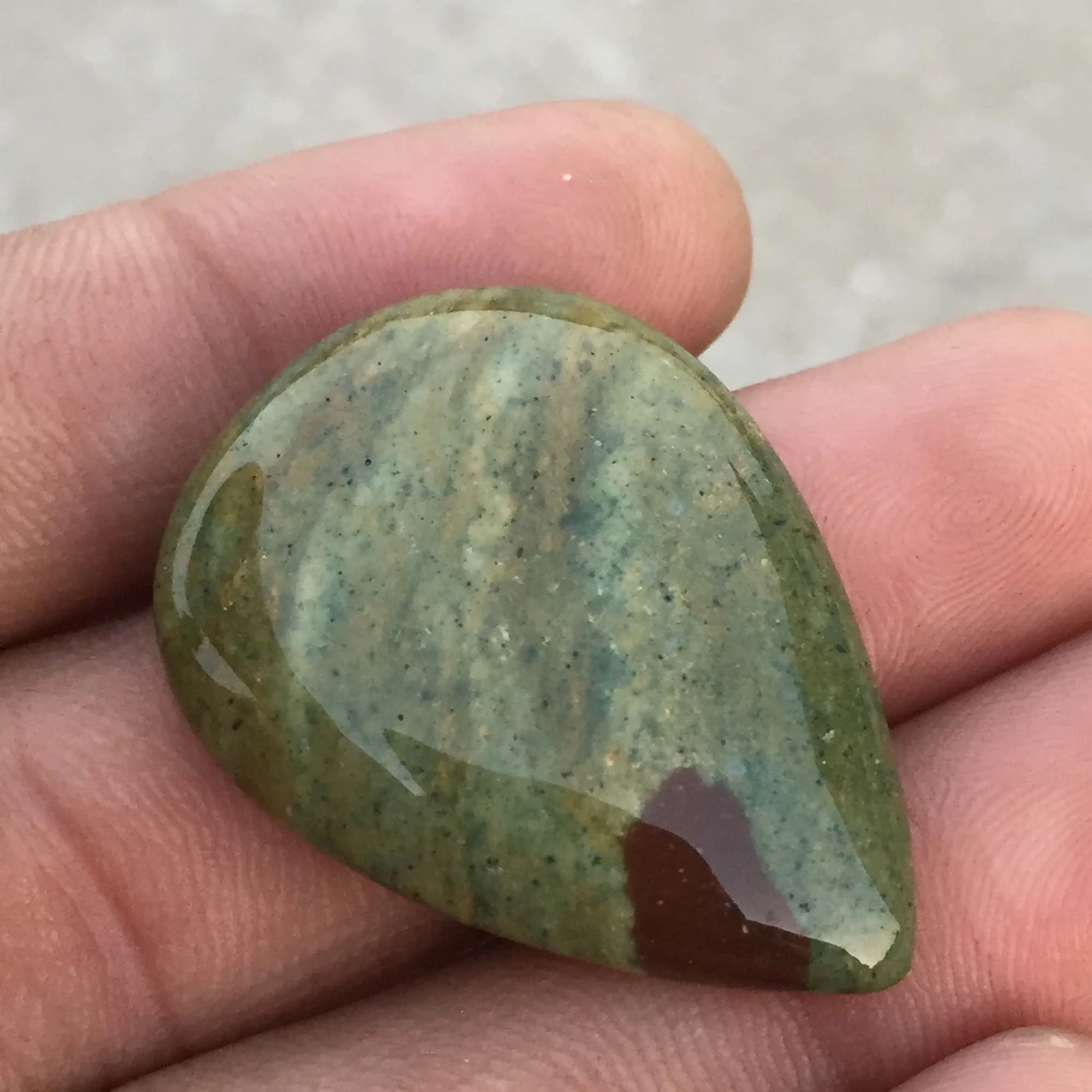  Натуральный камень крови свободный кабошон в форме груши Гладкий полированный драгоценный