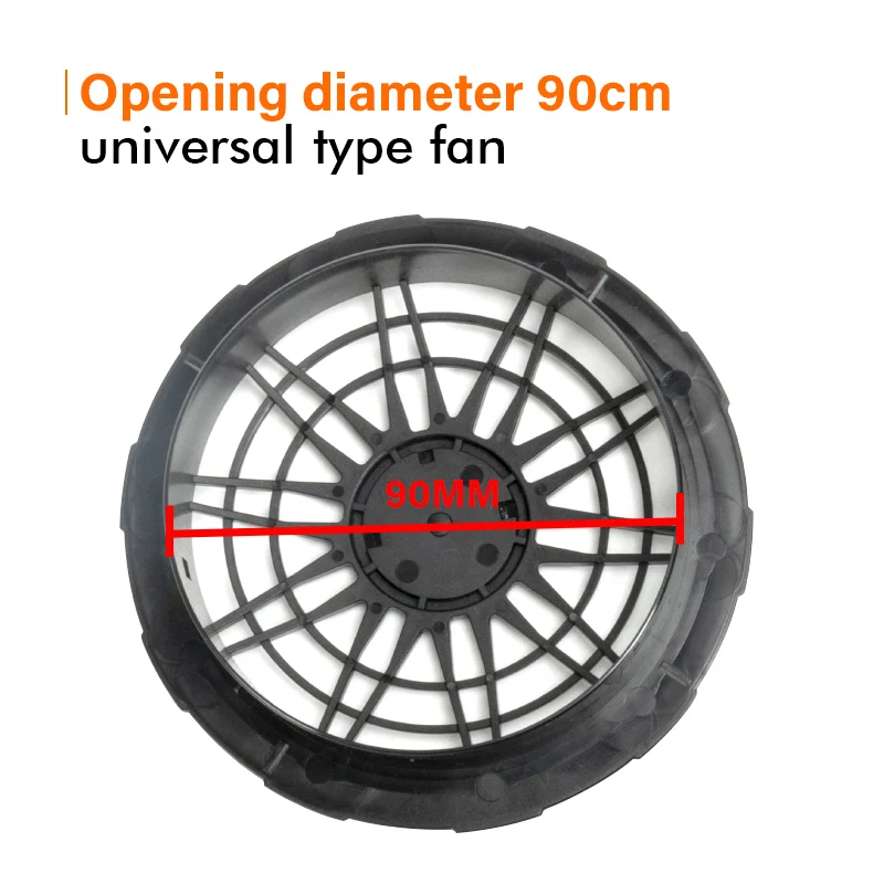 Electrotec 7.4V Mini Portable Clothing Fan DC Powered Fan Low Noise Fan 3 Speeds Adjustable for Camping Traveling Working