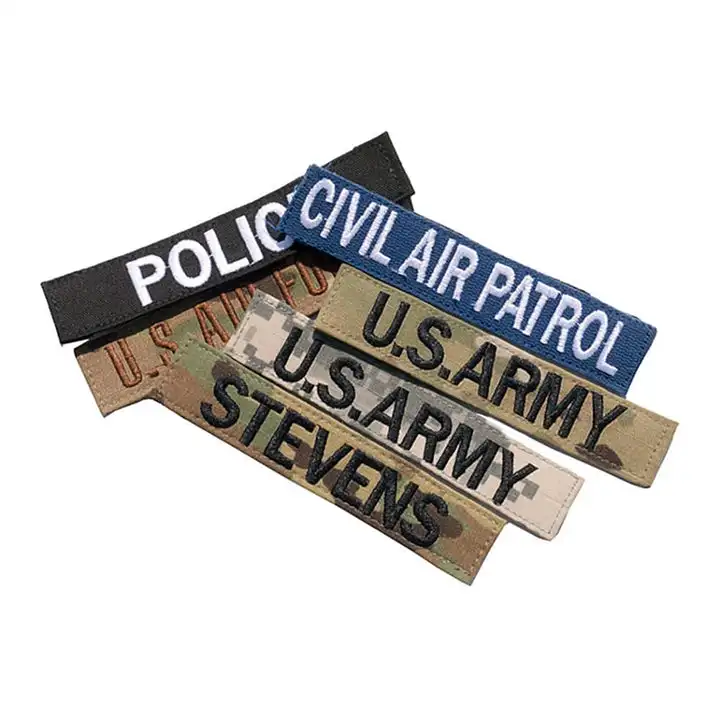 Embroidered Name Tapes Custom Plate Carrier Patch magic sticker Ghostbusters Flight Suit Name Tags