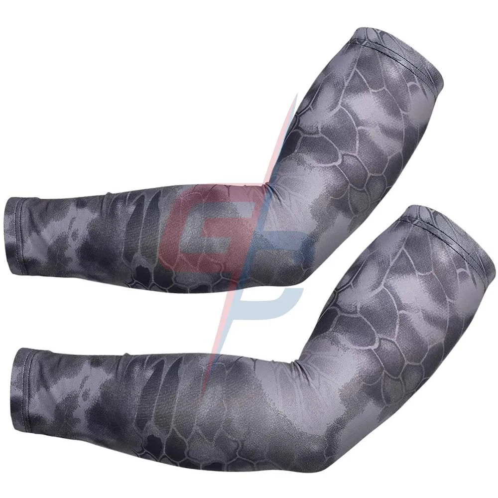 Камуфляжная эластичная Спортивная компрессионная нарукавка с солнцезащитным УФ-защитой