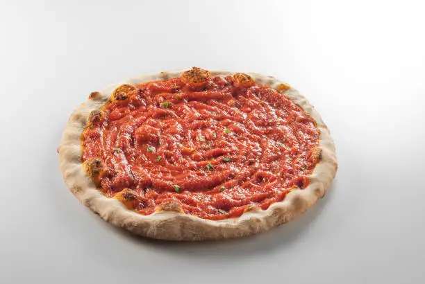 Italian quality 11,42 inch Frozen Handmade seasoned with tomato Neapolitan Pizza Red Crust for food service