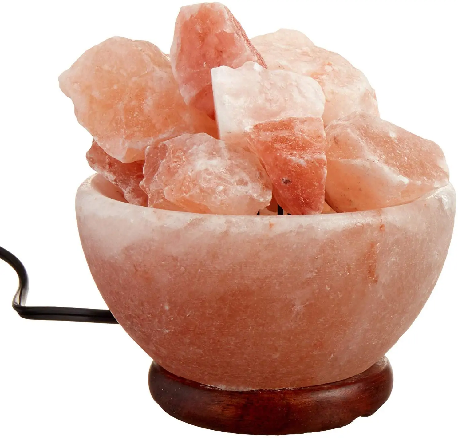 Market Trending Himalayan natural bowl USB Salt Lamp with multiple lights bulb for decoration piece - from Asian Salt mines