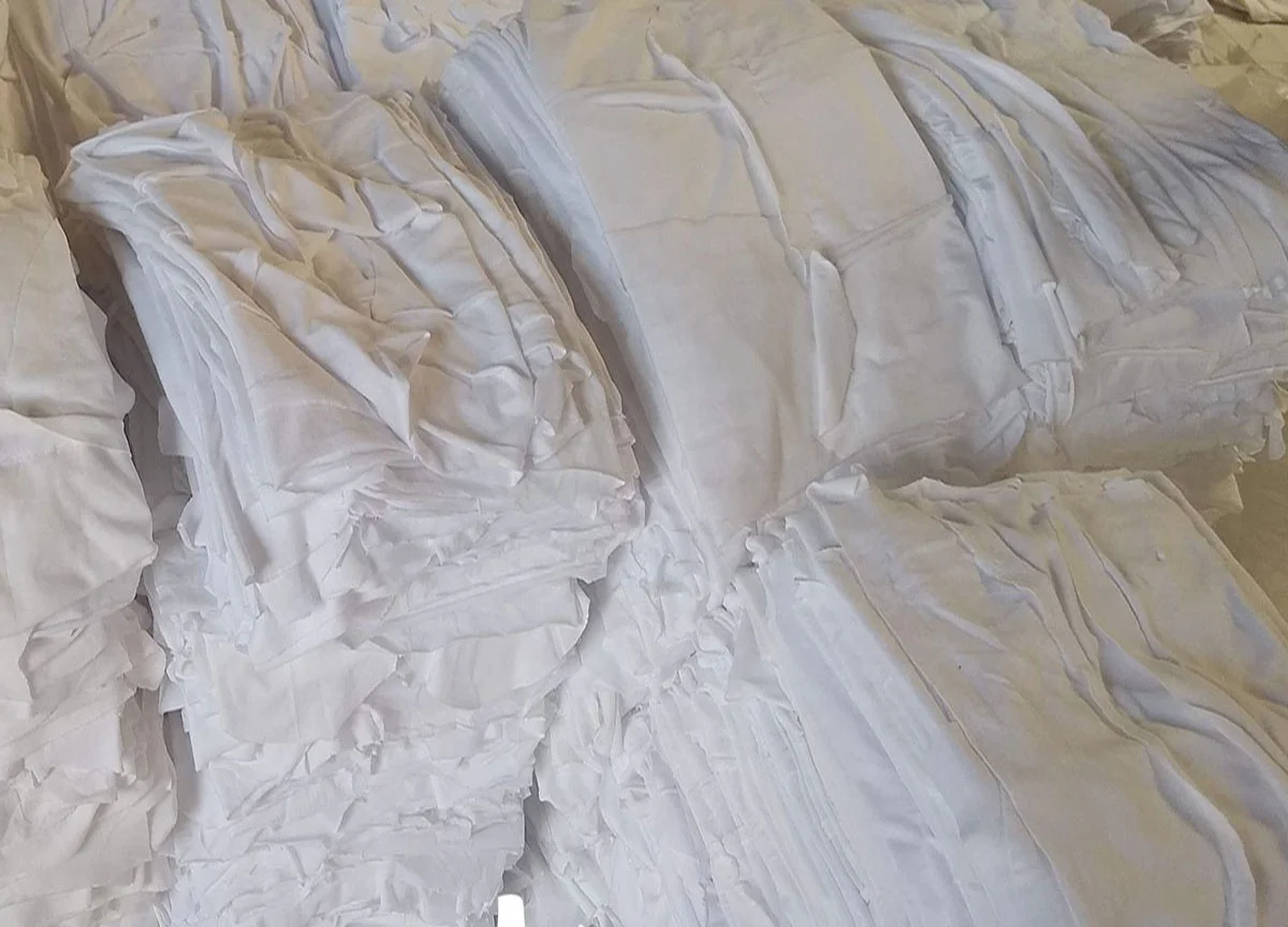 A GRADE WHITE KNIT STITCH WIPING RAGS CLEANING RAGS SOFT ABSORBENT WIPING RAGS FROM BANGLADESH