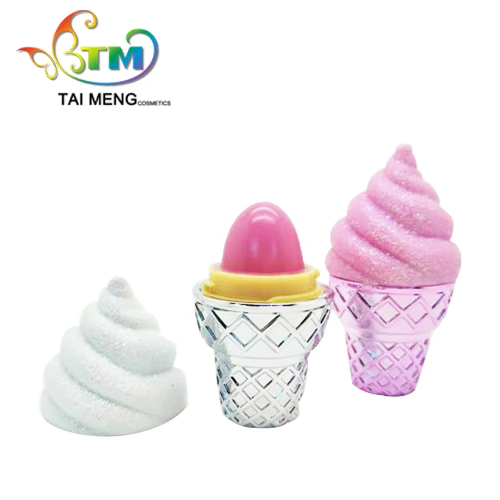 
OEM сладкое мороженое ароматизированный поп-шар бальзам для губ 