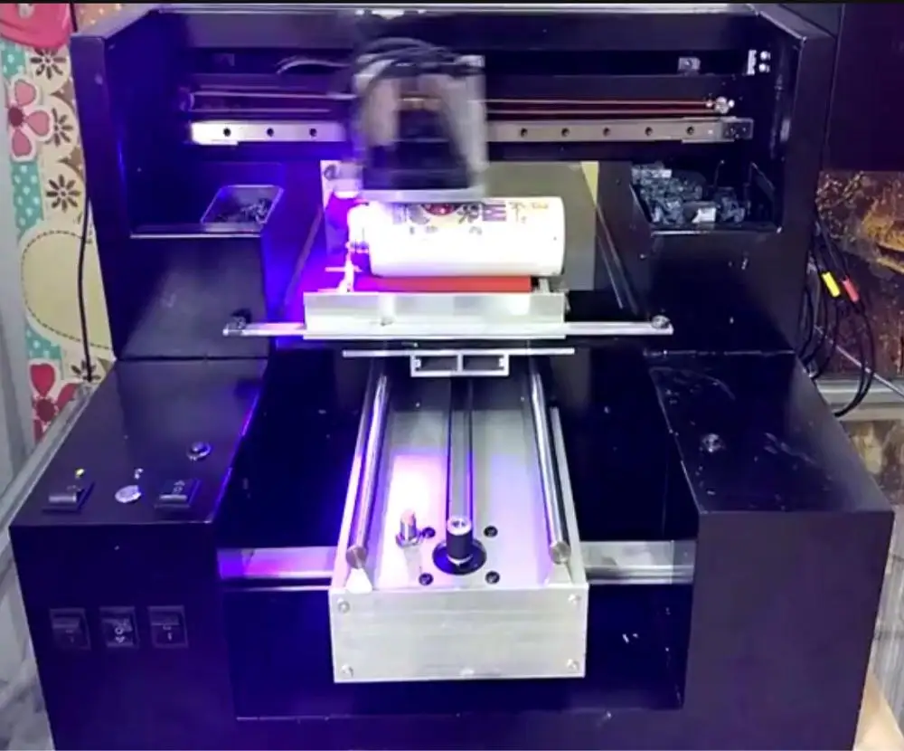 A3 wine glass bottle inkjet uv flatbed printer machine for plastic bottle