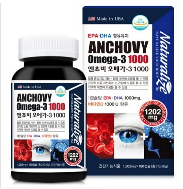 Anchovy Omega-3 1000 (1,202mg x 180ea)
