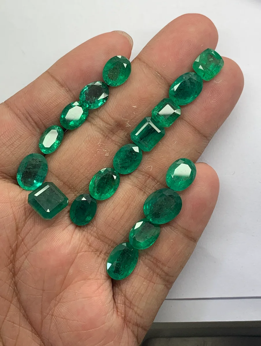 2 to 7 Carats Size Zambian Emerald Stone Lot, Precious Gemstone By Real Gems
