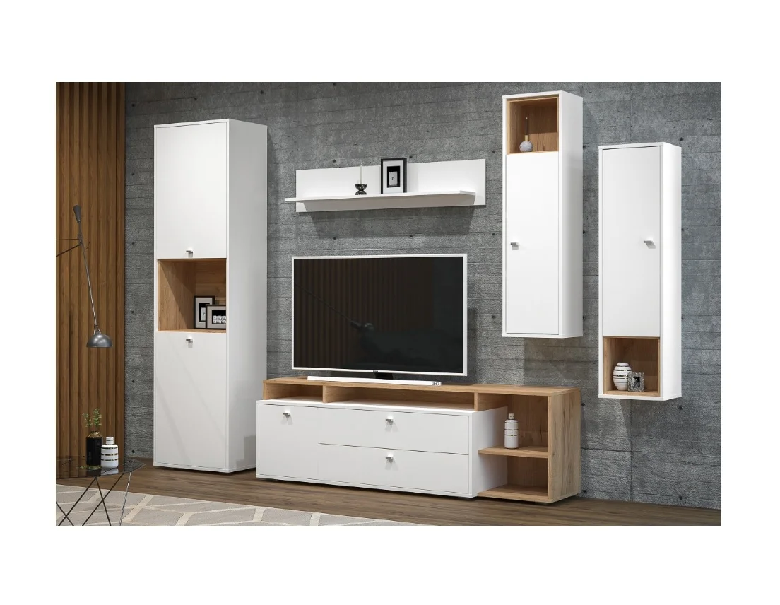 
Modern Living Room Furniture Sets with Adjustable TV Stand 